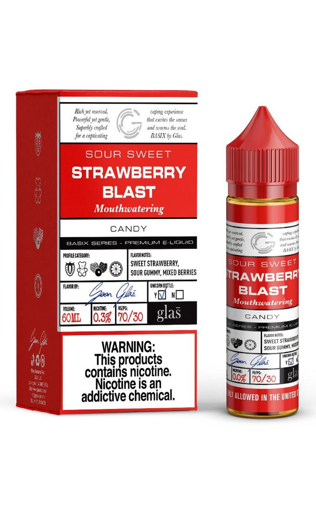 Glas Vape Basix Series Strawberry Blast